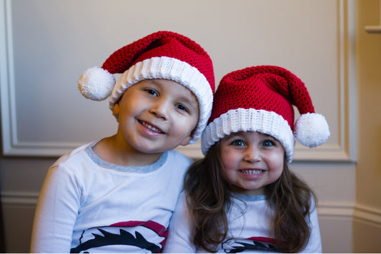 Crochet Baby Santa Hat: Newborn to Adult Sizes