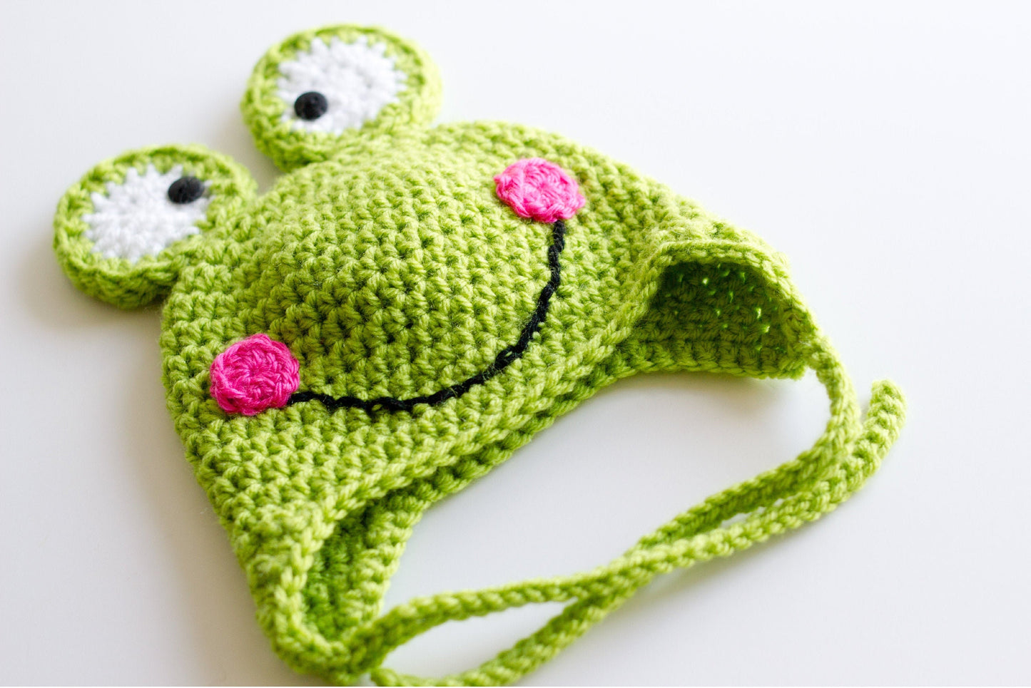 Crochet Frog Hat: Newborn to Child