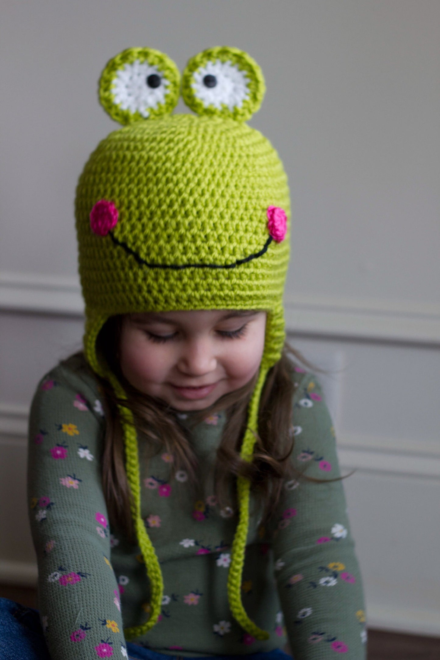 Crochet Frog Hat: Newborn to Child