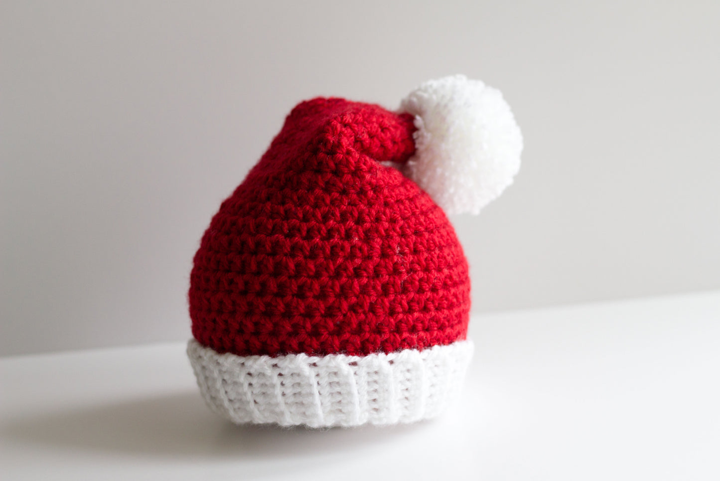 Crochet Baby Santa Hat: Newborn to Adult Sizes