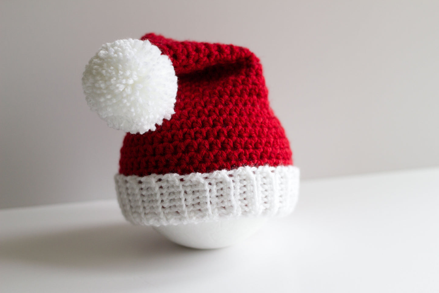 Crochet Baby Santa Hat: Newborn to Adult Sizes