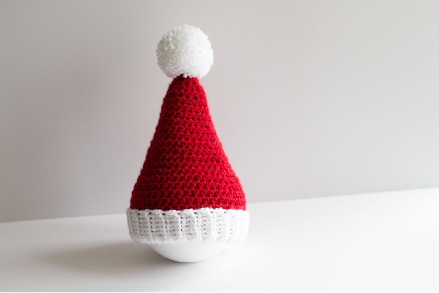 Crochet Baby Santa Hat: Newborn to Adult Sizes