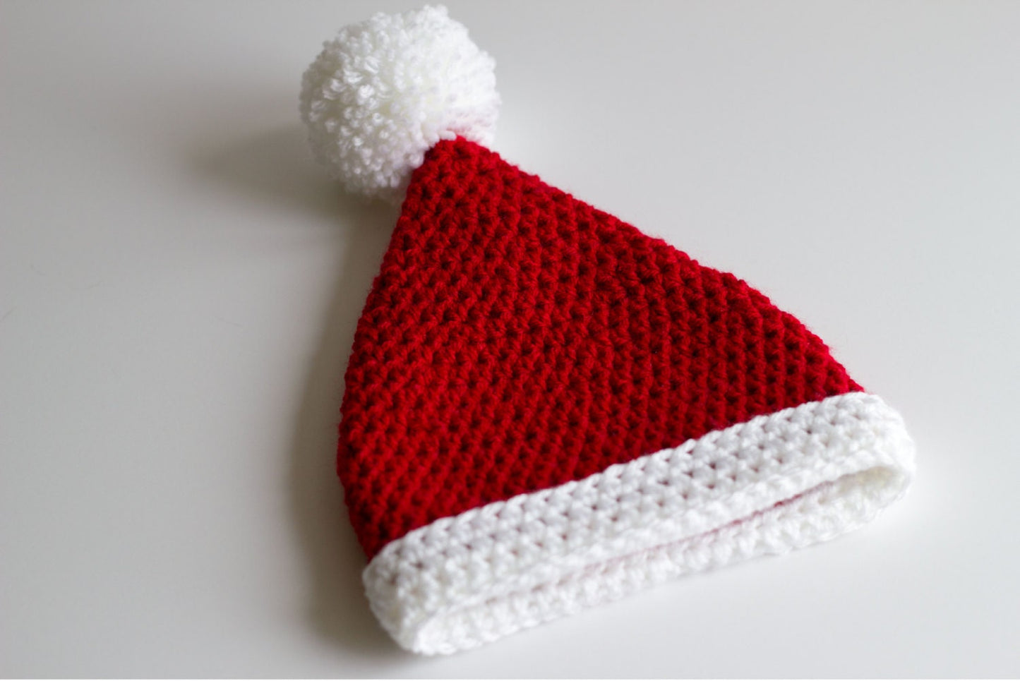 Crochet Baby Santa Hat: Newborn to Adult Sizes