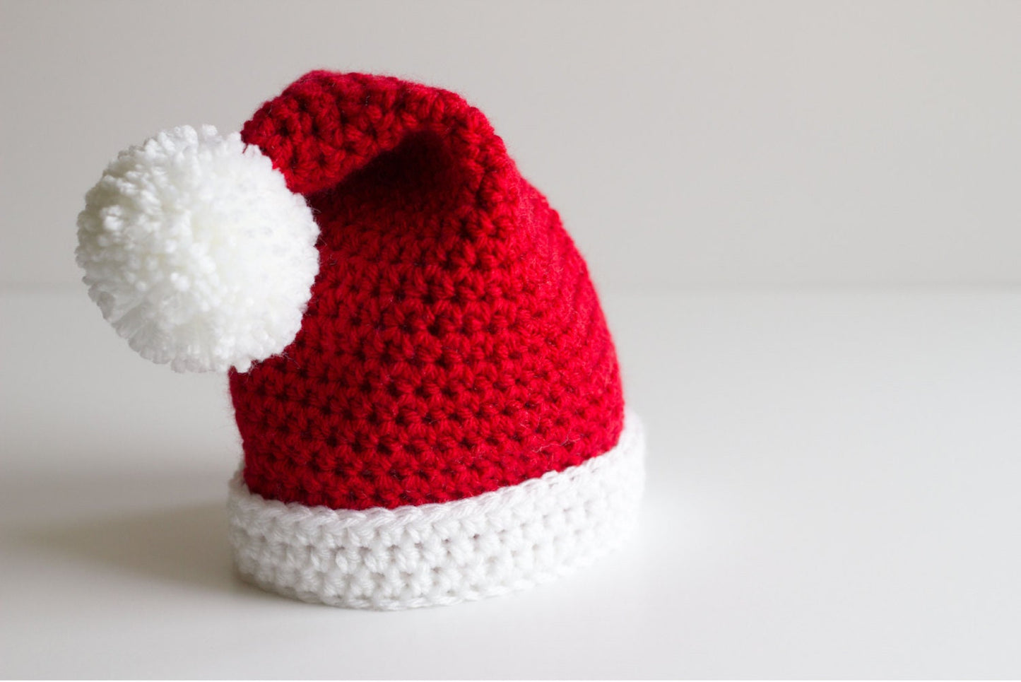 Crochet Baby Santa Hat: Newborn to Adult Sizes