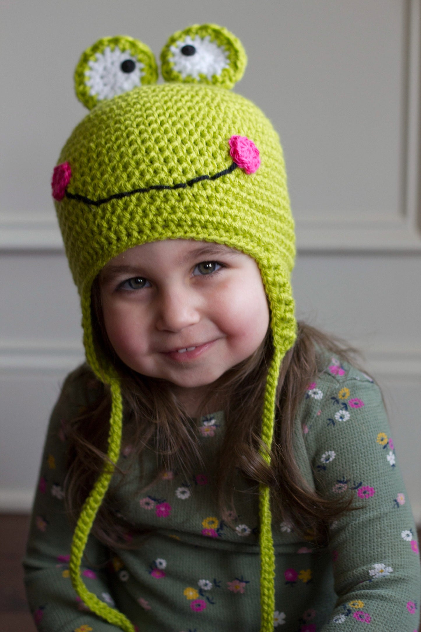 Crochet Frog Hat: Newborn to Child