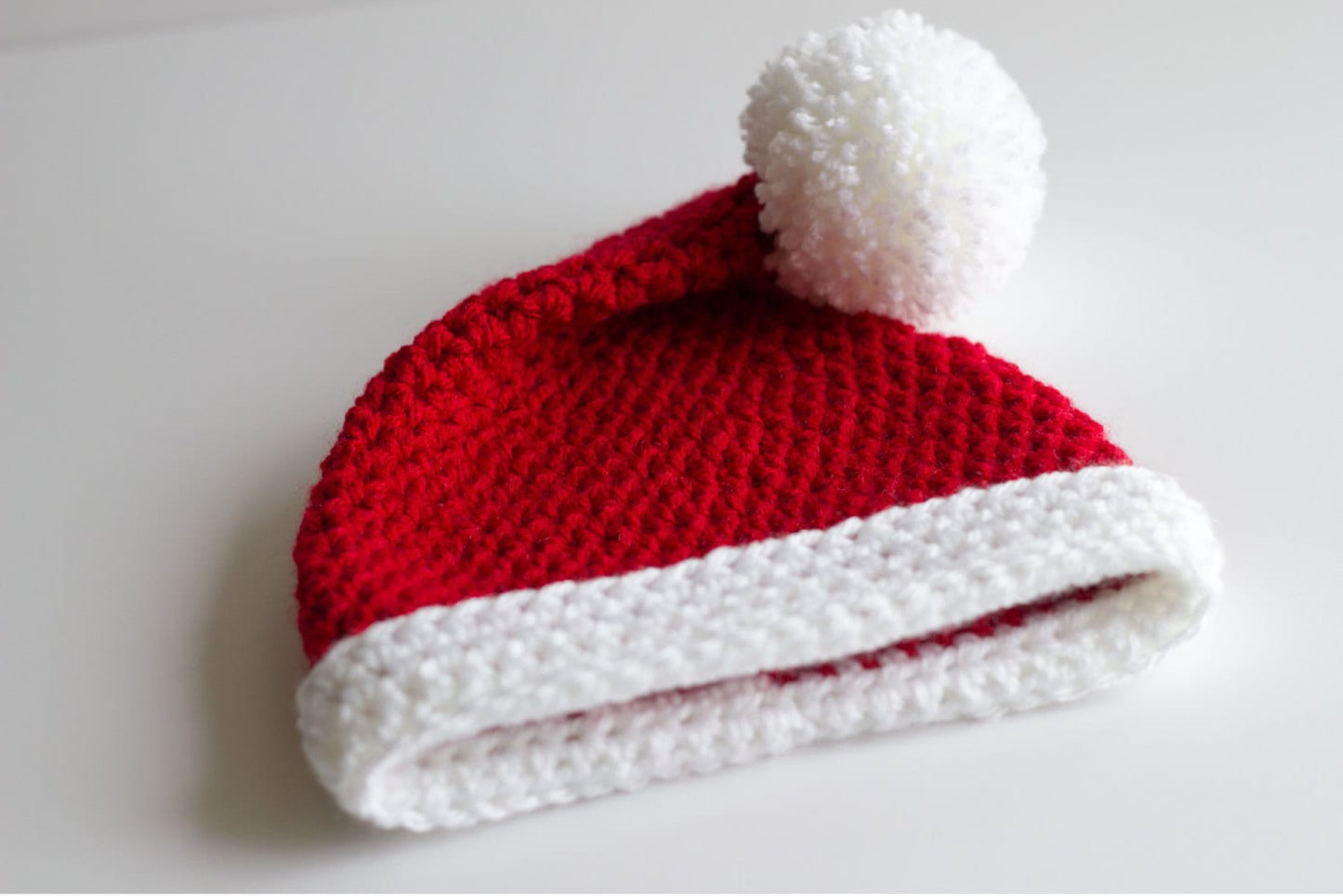 Crochet Baby Santa Hat: Newborn to Adult Sizes
