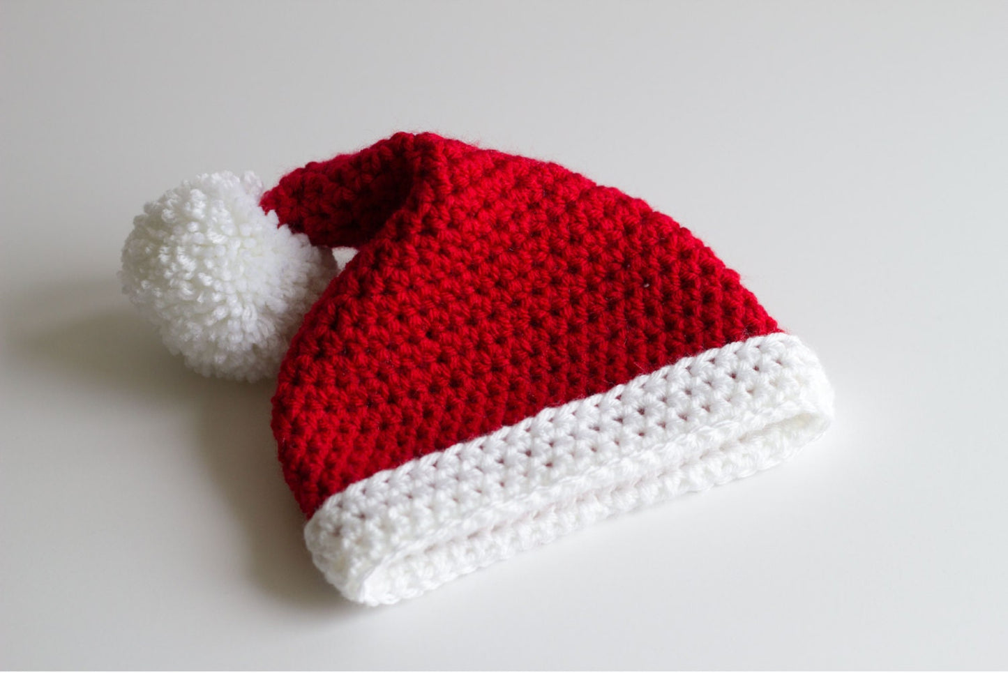 Crochet Baby Santa Hat: Newborn to Adult Sizes