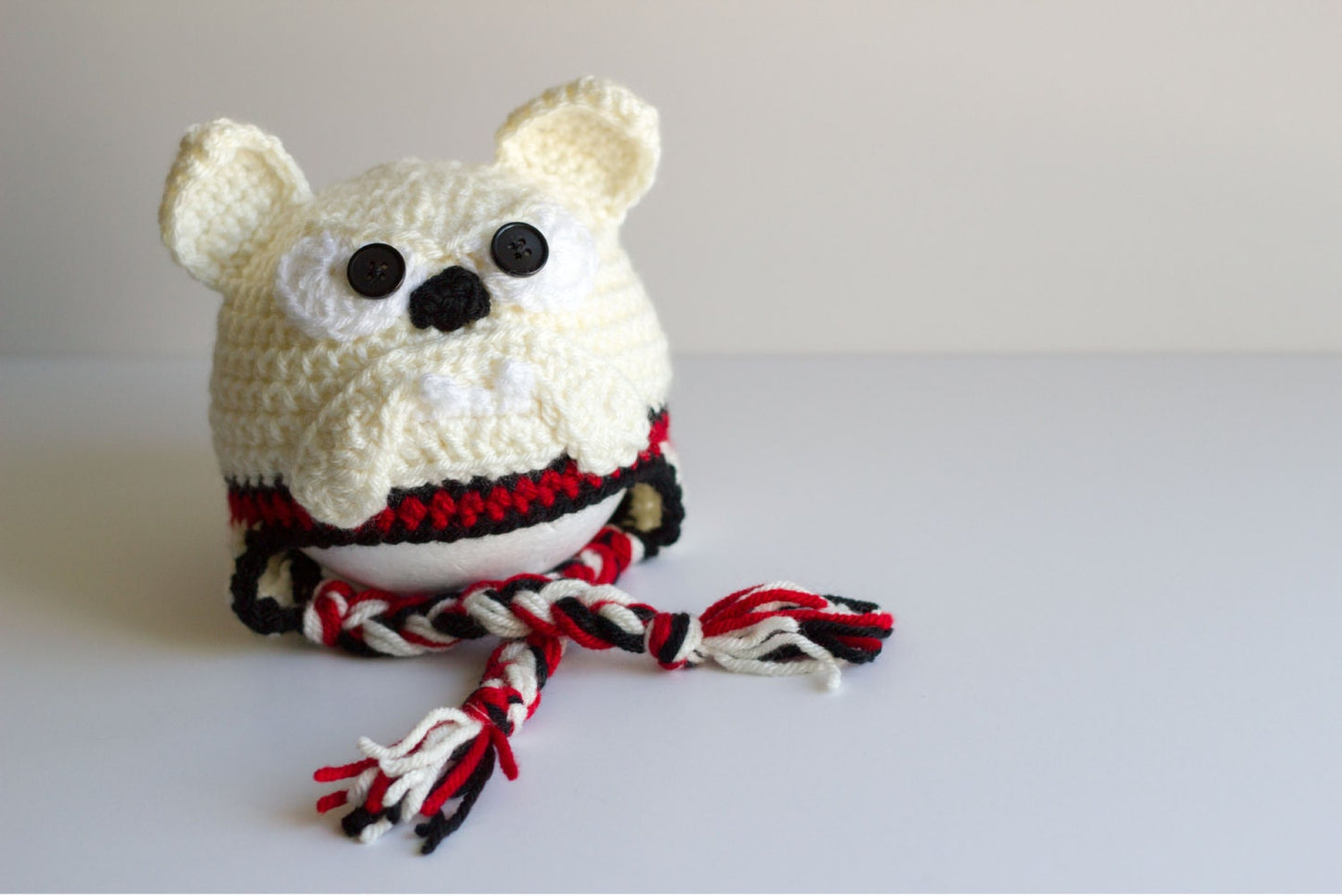 Crochet Bulldog Hat: Newborn to Child